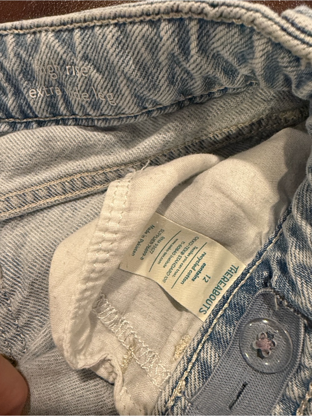 Thereabouts Girls Wide Leg Jean size 12 - Picture 5 of 5